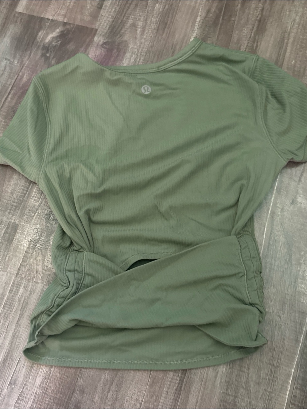 lululemon athletica Olive Green Short Sleeve Tee